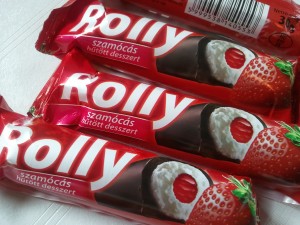 Rolly szamóca desszert